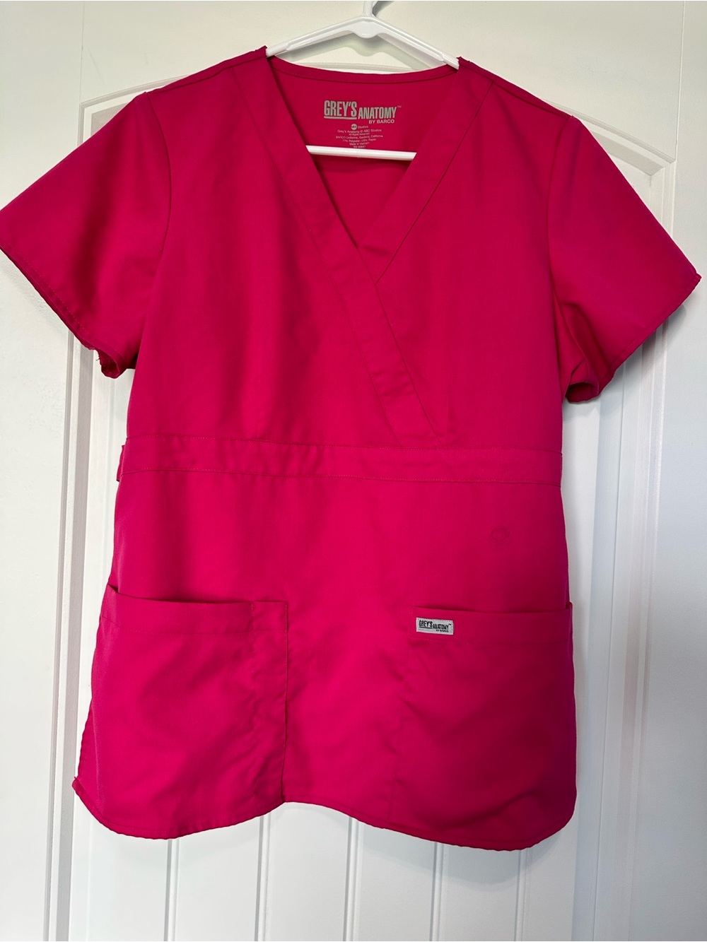 Grey's Anatomy Bright Pink Medical Scrub Top